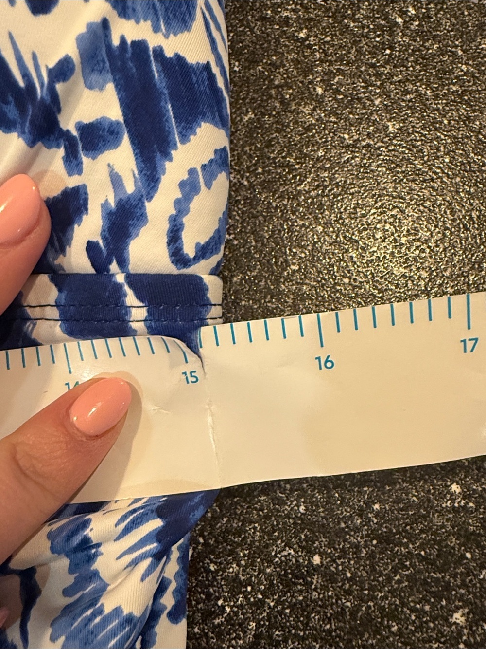 Women’s Ralph Lauren Blue and White One-Piece Swimsuit - size 16 - Picture 6 of 7